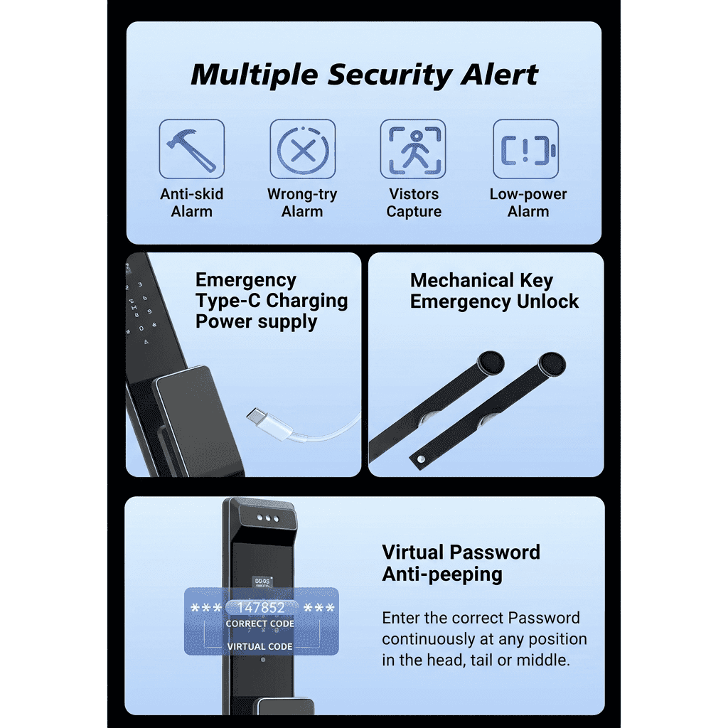 Sydney Digital Smart Locks - Trojan Platinum Curve - Ty17 Trojan Platinum Curve - Ty17 - Image 10